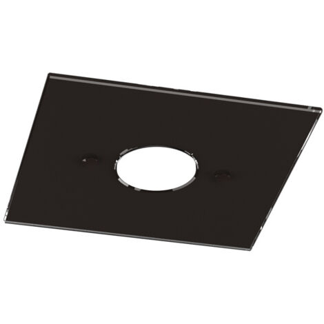 Plafoniera Moderna Path Vetro Marrone 1 Luce Gx53