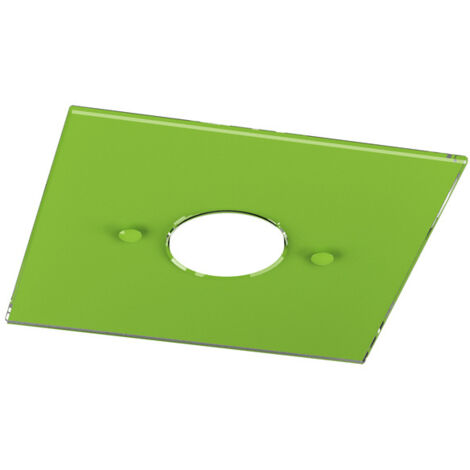 Plafoniera Moderna Path Vetro Verde 1 Luce Gx53