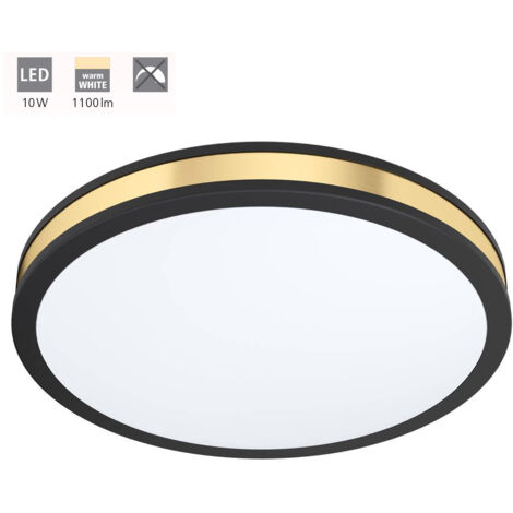 Plafoniera Moderna Pescaito Acciaio Nero Luce Led Integrato 10W
