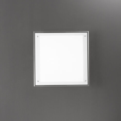 Plafoniera Moderna Plain Vetro Bianco Led 40W Dimmerabile Ip20