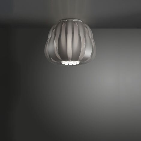 Plafoniera Moderna Queen Polilux ® Argento 1 Luce E14