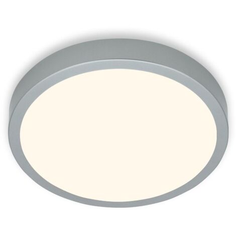 Plafoniera Moderna Runa Metallo Argento Led Integrato 16W 3000K