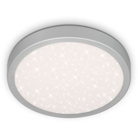 Plafoniera Moderna Runa Metallo Argento Led Integrato 18W 4000K