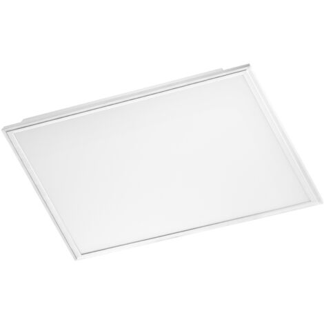 Plafoniera Moderna Salobrena 1 Alluminio Bianco Luce Led Integrato 33W