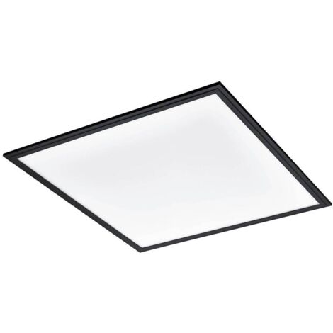 Plafoniera Moderna Salobrena 1 Alluminio Nero Led Integrato 33W