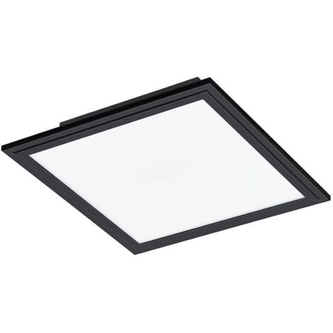 Plafoniera Moderna Salobrena 1 Alluminio Nero Luce Led Integrato 14W