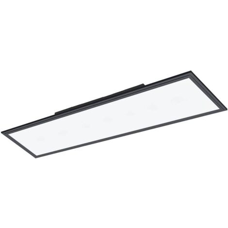 Plafoniera Moderna Salobrena 1 Alluminio Nero Luce Led Integrato 33W