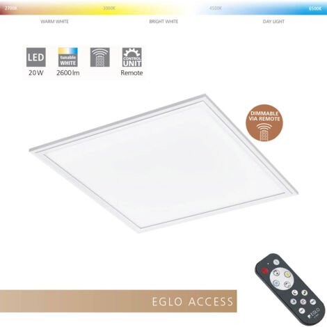 Plafoniera Moderna Salobrena-A Alluminio Bianco Luce Led Integrato 20W