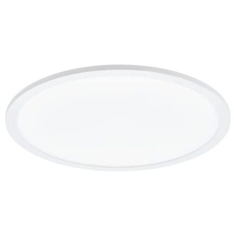 Plafoniera Moderna Sarsina Alluminio Bianco Luce Led Integrato 28W
