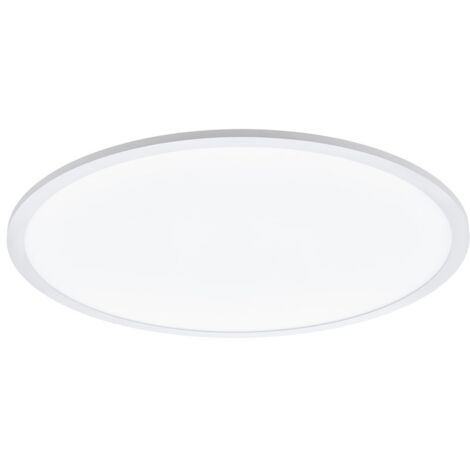 Plafoniera Moderna Sarsina Alluminio Bianco Luce Led Integrato 36W