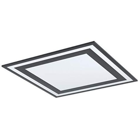 Plafoniera Moderna Savatarila Alluminio Nero Luce Led Integrato 32,5W