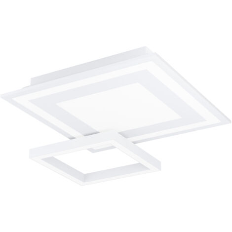 Plafoniera Moderna Savatarila-Z Acciaio Bianco 4 Luci Led Integrato 2,7W