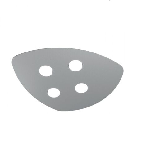 Plafoniera Moderna Shape Metallo Grigio 4 Luci Gx53