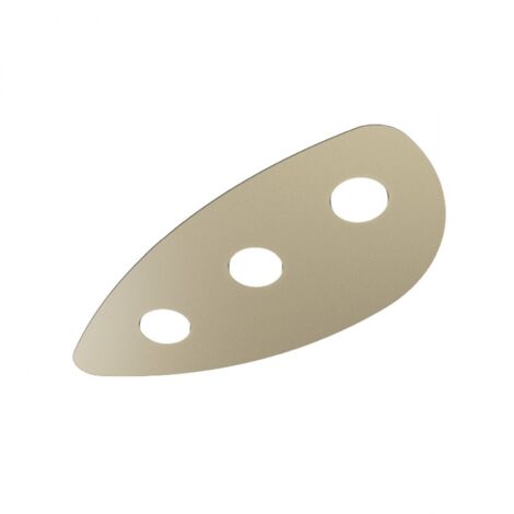 Plafoniera Moderna Shape Metallo Sabbia 3 Luci Gx53