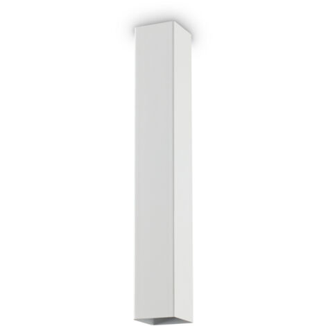 Plafoniera Moderna Sky Metallo Bianco 1 Luce Gu10 7W 3000K Luce Calda H40Cm