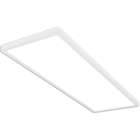Plafoniera Moderna Slim Plastica Bianco Led Integrato 22W 4000K