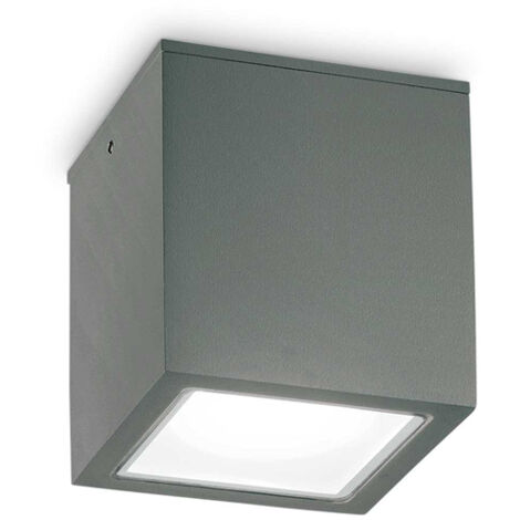 Plafoniera Moderna Techo Metallo Antracite 1 Luce Gu10 Big