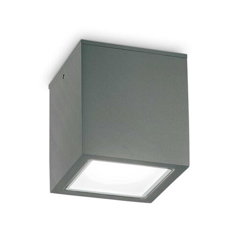Plafoniera Moderna Techo Metallo Antracite 1 Luce Gu10 Small