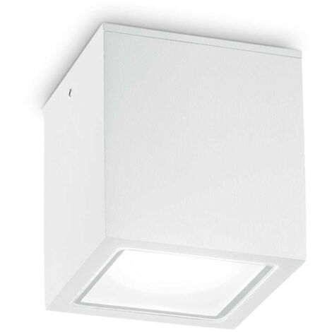 Plafoniera Moderna Techo Metallo Bianco 1 Luce Gu10 Big