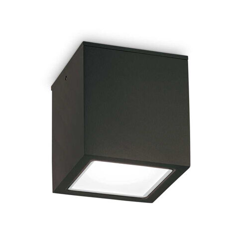 Plafoniera Moderna Techo Metallo Nero 1 Luce Gu10 Small