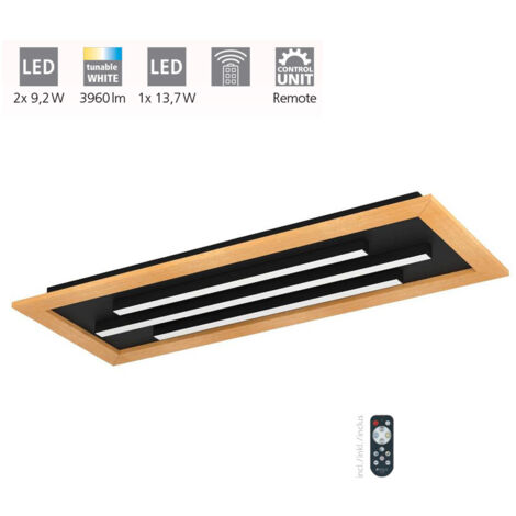 Plafoniera Moderna Tirrenara Acciaio Nero 1 Luce Led Integrato 9,2W