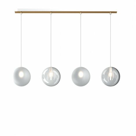 Plafoniera moderna top light eclipse 1184os s4 r bt g9 led vetro lampada soffitto