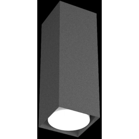 Plafoniera moderna top light plate 1129 pl25 gx53 led metallo lampada soffitto, finitura metallo antracite