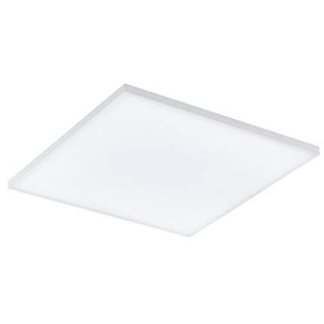 Plafoniera Moderna Turcona Acciaio Bianco Luce Led Integrato 20W