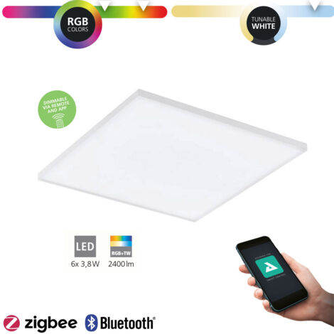 Plafoniera Moderna Turcona-Z Acciaio Bianco 6 Luci Led Integrato 3,8W