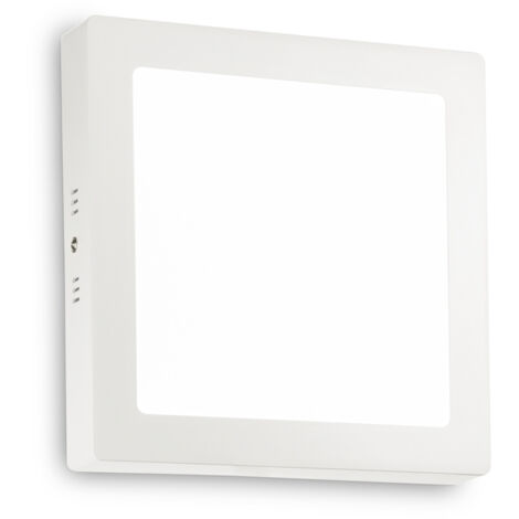 Plafoniera Moderna Universal Acciaio Bianco Led Integrato 19W 4000K Ip20