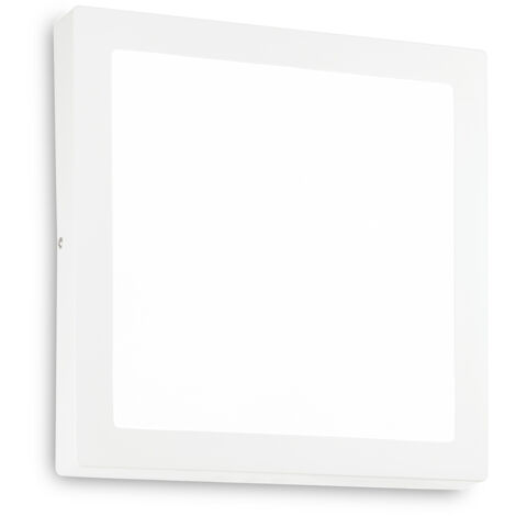Plafoniera Moderna Universal Acciaio Bianco Led Integrato 25W 4000K Ip20