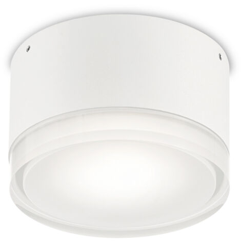 Plafoniera Moderna Urano Alluminio-Materie Plastiche Bianco 1 Luce Gx53 Small