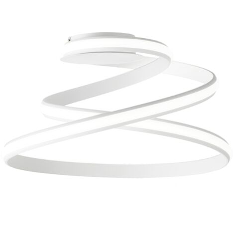 Plafoniera moderna VUELTA a LED D55 cm in metallo verniciato Bianco