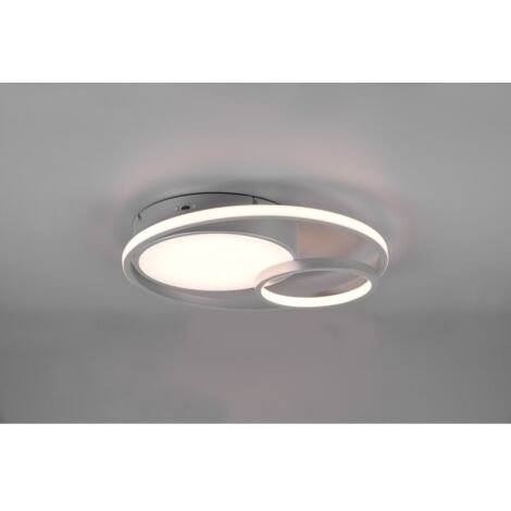 Plafoniera Moderna Vuelta Alluminio 3 Led Dimmer 28w Trio Lighting