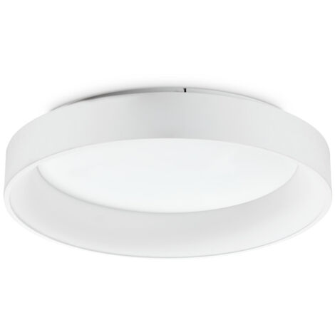 Plafoniera Moderna Ziggy Metallo Bianco Led 42W 3000K Luce Calda