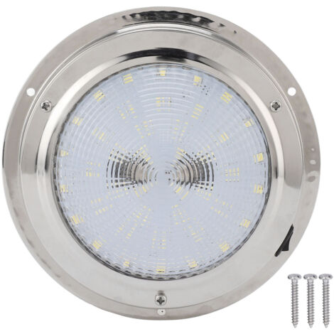 Plafoniera nautica da 5,5 pollici, 42 LED, impermeabile IP65, illuminazione interna per cabina, ideale per caravan, camper, barche e yacht.
