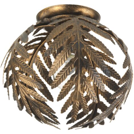 plafoniera onli "felce" bronzo diametro 25 cm, e27