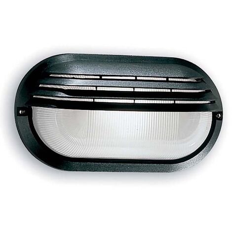 Plafoniera ovale, 40 w, nera
