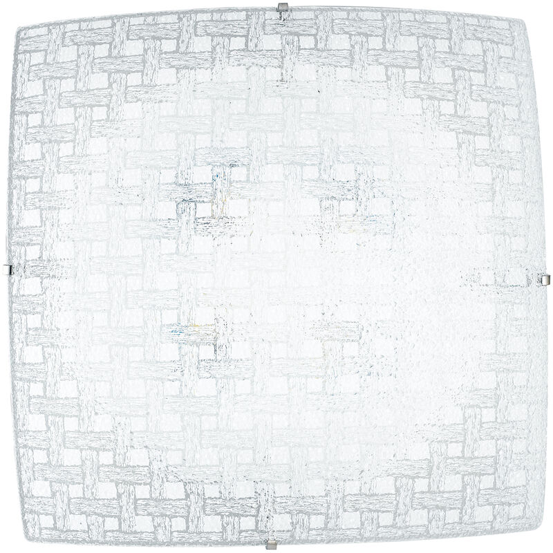 Image of Luce Ambiente E Design - Plafoniera pamela in vetro bianca 24 w 4000 k (luce naturale) - Bianco