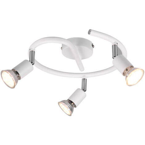 PLAFONIERA PARIS 3 LUCI GU10 BIANCO D. 28- 1,0 pz