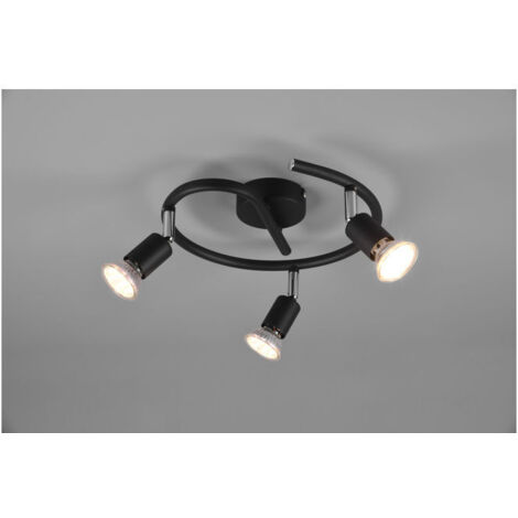 Plafoniera Paris Trio Lighting 3xGU10 Nero