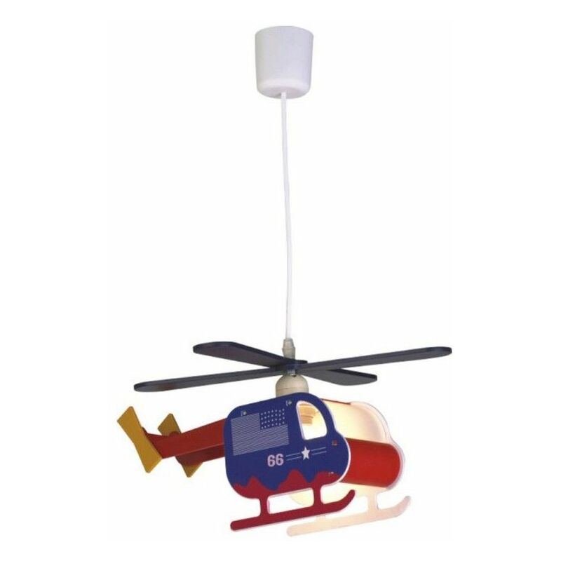 Image of Plafoniera per bambini blu helicoptero bravo cr 99-010-01-120