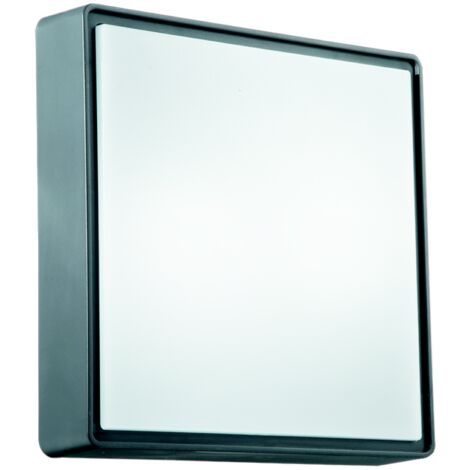 Plafoniera per esterni 30x30 cm in Abs Antracite PICCA