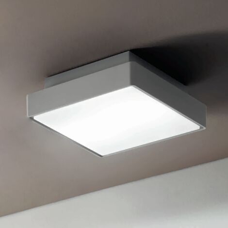 Plafoniera per esterni 30x30 cm in Abs Grigio PICCA