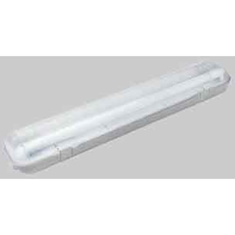 Plafoniera per tubi led t8 60 cm - 2 posti