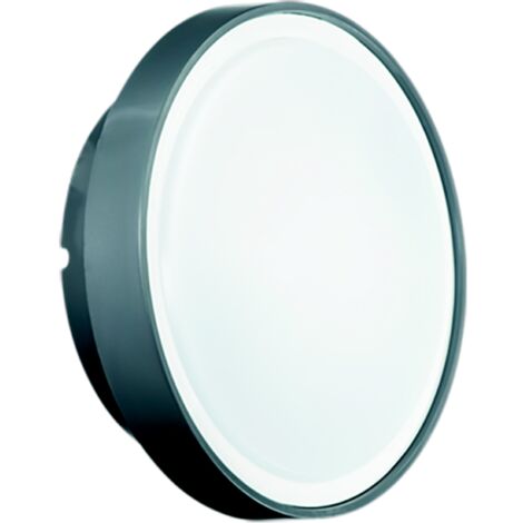 Plafoniera PETAR per esterni Antracite in Abs D30 cm