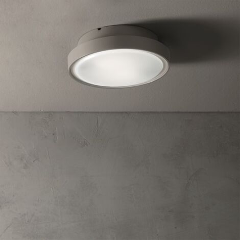 Plafoniera PETAR per esterni Grigio in Abs D30 cm