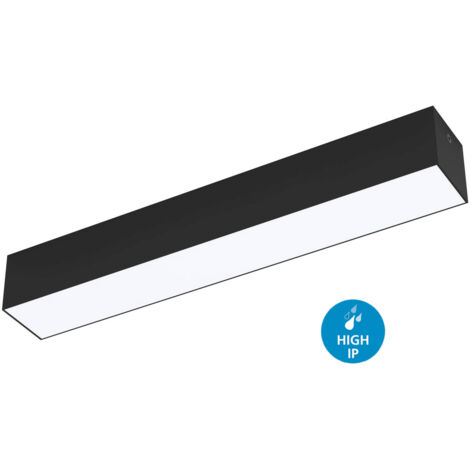 Plafoniera Piccola Esterno Moderna Salitta Alluminio Nero Policarbonato Bianco Led