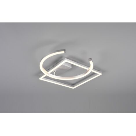 Plafoniera Pivot Led 23,5w Nichel L42 cm Dimmerabile Trio Lighting