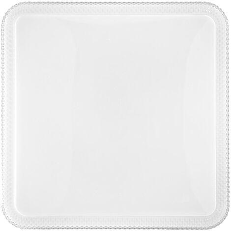 "Plafoniera PIXEL quadrata bianca con CCT. Wi-Fi e telecomando incluso 50 cm."